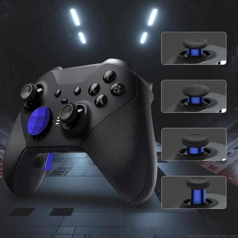CHARM FOCUS 16-in-1 Metal Thumbsticks Replacement Kits for Xbox Elite Series 2, Xbox Elite 2 Controller Accessories, Includes Magnetic Joysticks, Paddles, Silicone Caps, D-Pads, 1 Tool (Cobalt Blue) - Image 5
